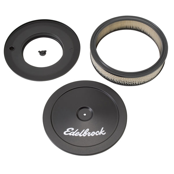 Edelbrock Pro-Flo Black 10" Round Air Cleaner with 2" Paper Element