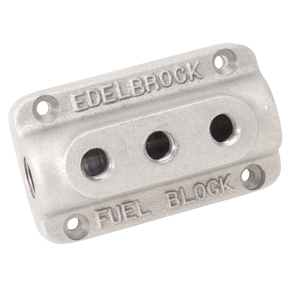 Edelbrock Triple Outlet Fuel Block Kit