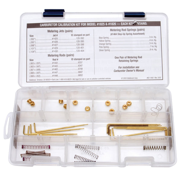 Edelbrock Thunder AVS Carburetor Calibration Kit for #1825 & 1826 Carburetors