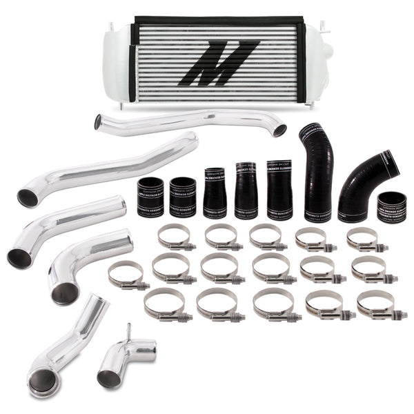 Mishimoto Ensemble de refroidisseur intermédiaire performance 2017+ Ford F150 3.5L EcoBoost - refroidisseur argent, tuyaux polis