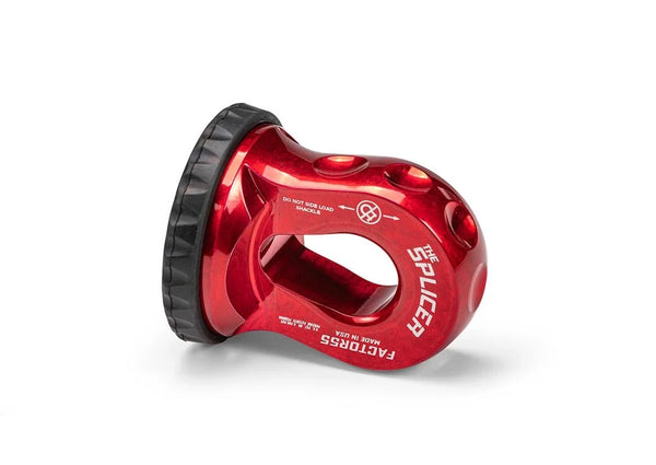 Factor 55 SPLICER 3/8-1/2" SYNTHETIC ROPE SPLICE-ON SHACKLE MOUNT -- RED (00352-01)