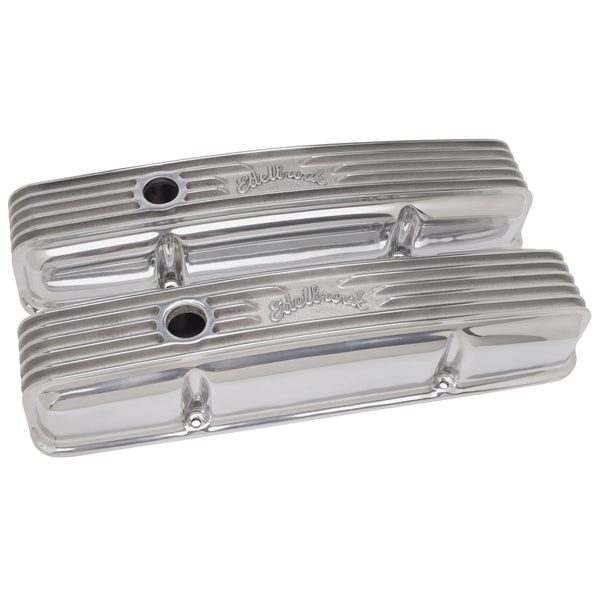 Edelbrock Classic Series Valve Cover Chevy 262-400 V8 1959-86 applications