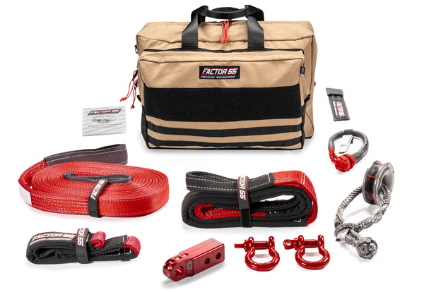 Factor 55 SAWTOOTH WINCH ACCESSORY KIT (RED HITCHLINK AND LARGE BAG)
