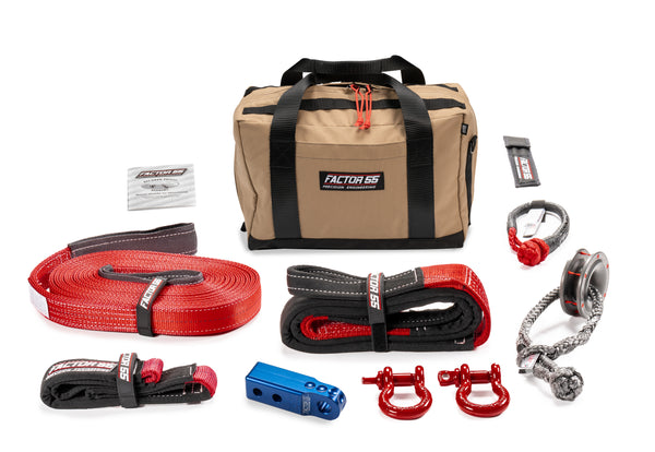 Factor 55 SAWTOOTH WINCH ACCESSORY KIT (BLUE HITCHLINK AND MED BAG)