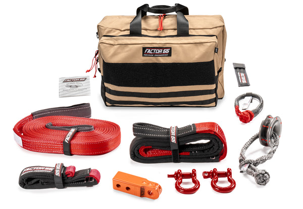 Factor 55 Sawtooth Winch Accessory Kit (ORANGE HITCHLINK AND LARGE BAG)