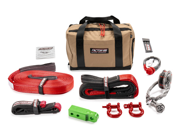 Factor 55 SAWTOOTH WINCH ACCESSORY KIT (GREEN HITCHLINK AND MED BAG)