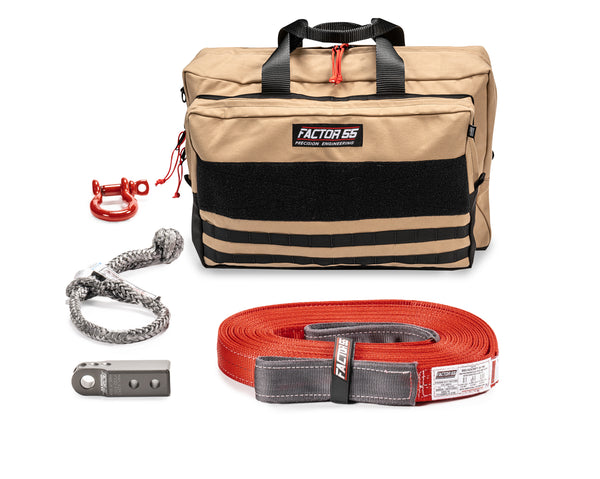 Factor 55 OWYHEE RECOVERY KIT (GRAY HITCHLINK AND LARGE BAG) Winch Accessory Kit