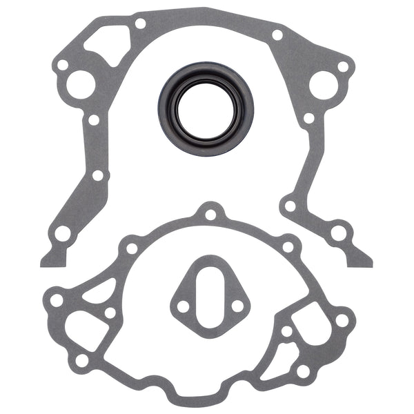 Edelbrock Ensemble de joints de couvercle de distribution avant #6991 pour Ford Small-Block, avec joint avant