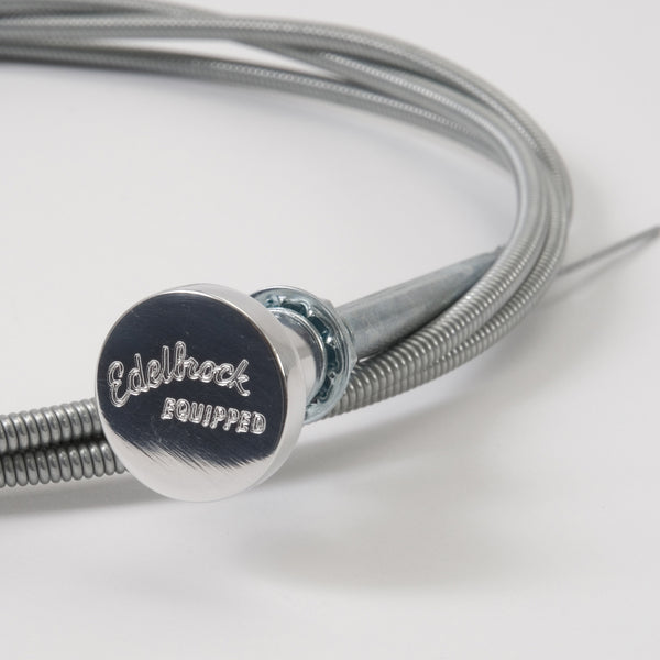 Edelbrock Universal Carburetor Choke Cable with Polished Knob