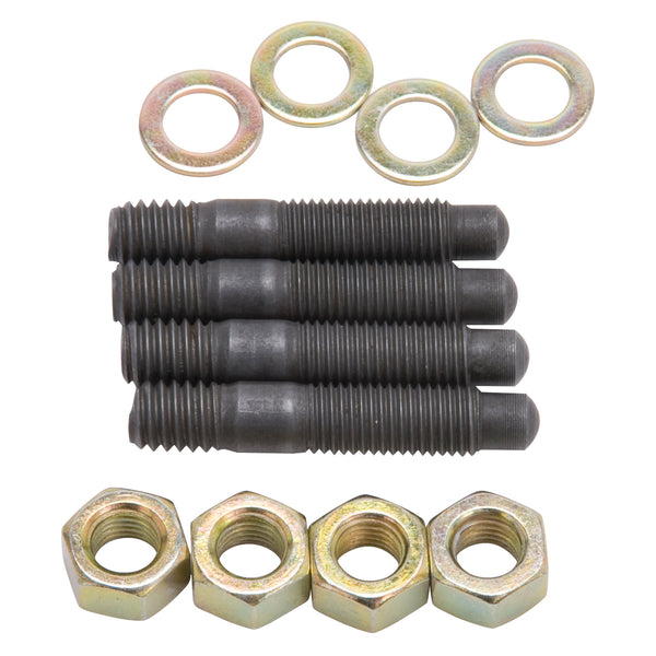 Edelbrock Bull Nosed Carburetor Stud Kit in Black Oxide Finish