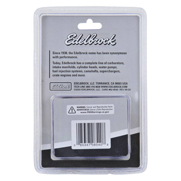 Edelbrock Boulons de collecteur d'échappement #8540, 3/8 po-16 X 3/4 po, oxyde noir avec douille à six pans creux