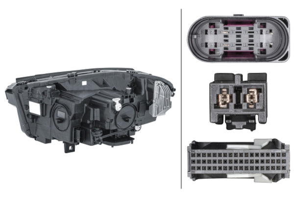 Hella Headlight Assembly — 2021-2022 Mercedes-Benz GLA250 (HEL013074661)
