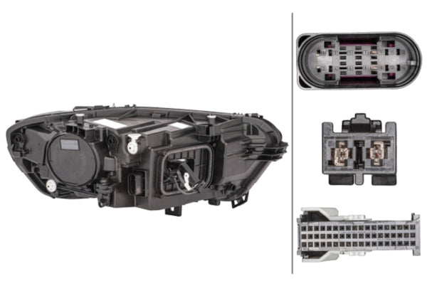 Hella Headlight Assembly — 2019-2020 Mercedes-Benz CLA250 (HEL015086351)