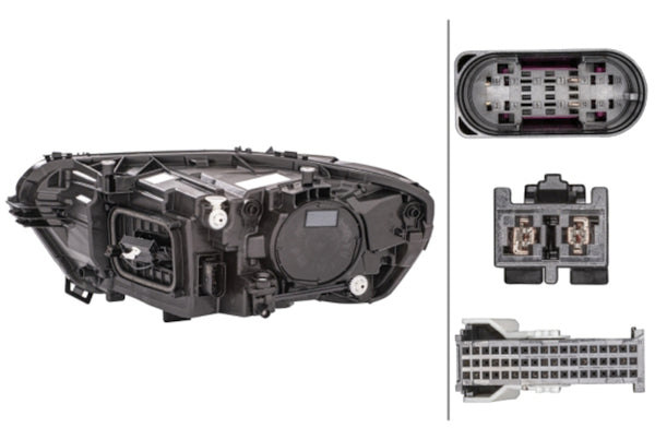 Hella Headlight Assembly — 2019-2020 Mercedes-Benz CLA250 (HEL015086361)