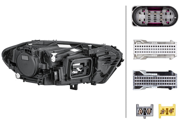 Hella Headlight Assembly — 2019-2020 Mercedes-Benz A220 (HEL015091951)