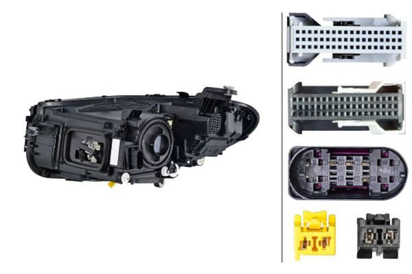 Hella Headlight Assembly — 2019 Mercedes-Benz CLS450 (HEL015619961)