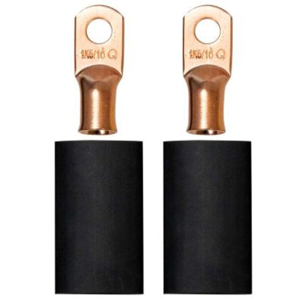 Moroso Ensemble de cosses de câble de batterie à sertir/souder pour fil calibre 1, goujon de 5/16 po de diam. (paquet de 2)