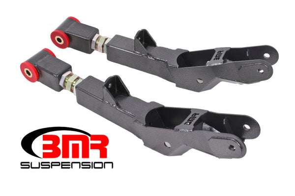 BMR Bras de suspension inférieurs arrière réglables sur le véhicule (polyuréthane) 10-15 Camaro 5e génération - noir martelé