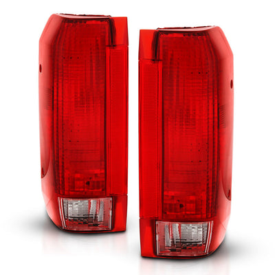 ANZO Feu arrière à lentille rouge/transparente 1992-1996 Ford Bronco (remplacement d'origine)