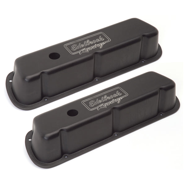 Edelbrock Victor Series Valve Covers for Ford 289/302/351W (except Boss) — Textured Black (41253)