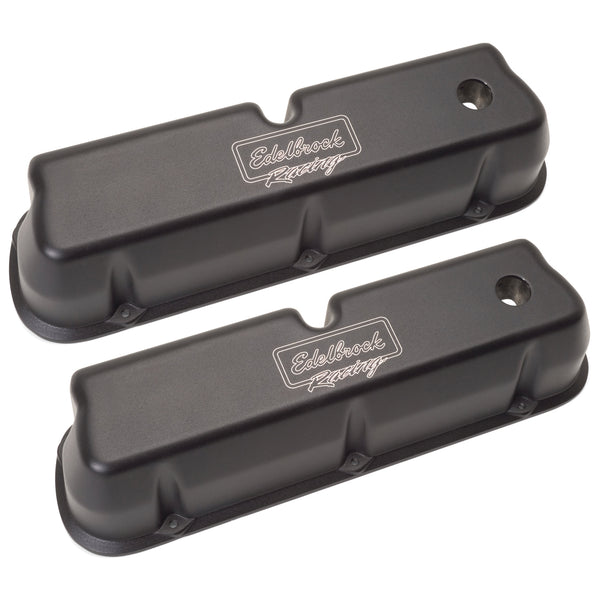 Edelbrock Victor Series Valve Covers for Ford 289/302/351W (except Boss) — Textured Black (41263)