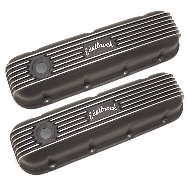 Edelbrock Classic Series Valve Cover for Chevy Big-Block V8 1965 & Later — Black