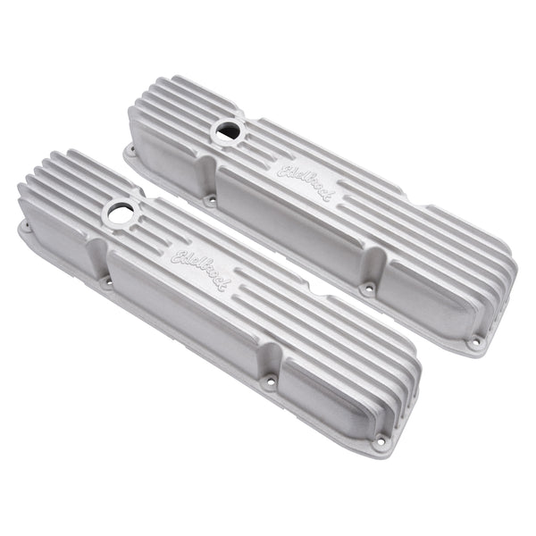 Edelbrock Couvre-culbuteurs série Classic pour Chrysler Big-Block 383/440 — satiné