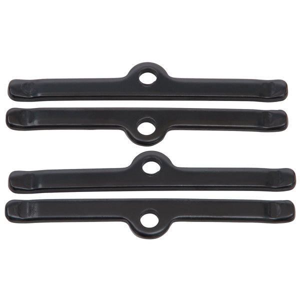 Edelbrock Hold-Down Tab Kits for Small-Block Chevy 5" long in Black Finish (Qty 4)