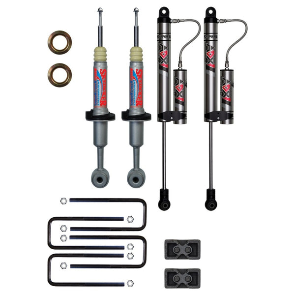 Skyjacker Ensemble de rehaussement de suspension 3 po avec amortisseurs ADX 2.0 à réservoir séparé - F430STKX, 4WD