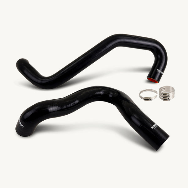 Mishimoto Ensemble de réacheminement de durites de refroidissement (durite supérieure) noir — 01-03 Ford F-250 7.3L Powerstroke (MMHOSE-F2D-01RRBK)