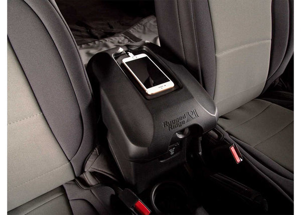 Rugged Ridge 1118 Wrangler Cover Center Console W/PHONE Holder Black