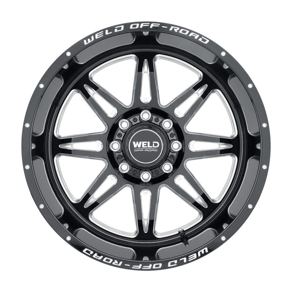 Weld Cheyenne W132 Series Wheel 20x10 / 8x170 BP / -18 Offset / 4.75 BS / 125.1 Bore - Gloss Black MIL
