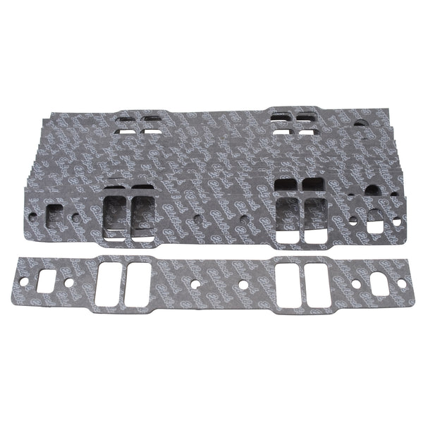 Edelbrock Intake Manifold Gaskets for Small-Block Chevy Bowtie, .120" thick - 10 Pack