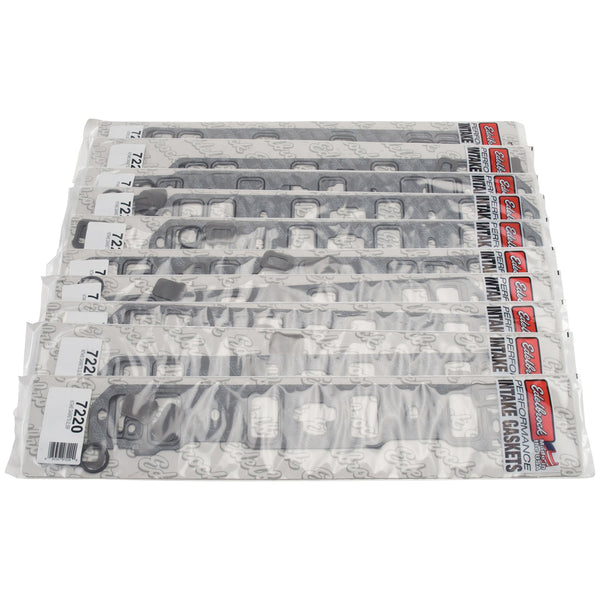 Edelbrock Intake Manifold Gaskets for 1963-1996 Small-Block Fords - 10 Pack