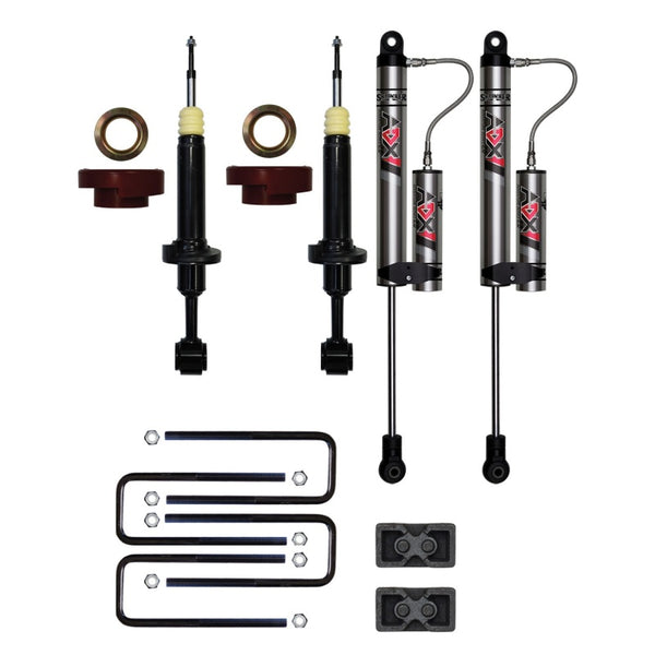 Skyjacker Ensemble de rehaussement de suspension 3 po avec amortisseurs ADX 2.0 à réservoir séparé - F432STKX
