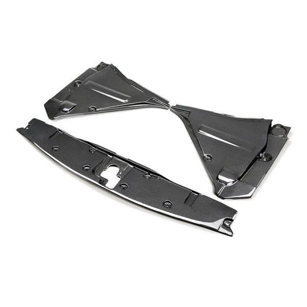 Seibon Plaque de refroidissement en fibre de carbone 09-10 Nissan GT-R R35