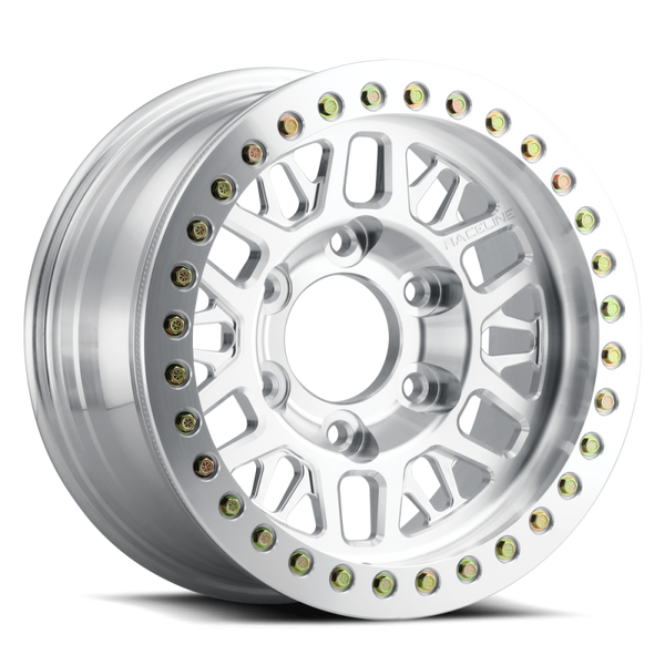 Raceline Roue à verrouillage de talon RT951F Ryno 17x9 po / 8x165.1 / déport -12mm / alésage 130.81mm - usiné