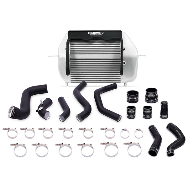 Mishimoto Refroidisseur intermédiaire argent avec tuyaux noirs 2011-2014 Ford F-150 EcoBoost