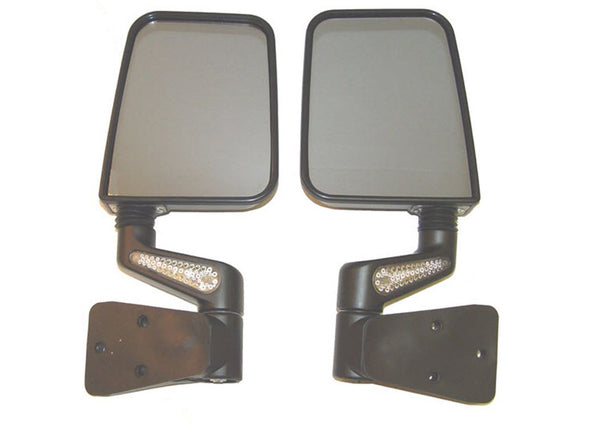 Rugged Ridge Mirror Heated WITH Ledblack 8702 YJ & TJ