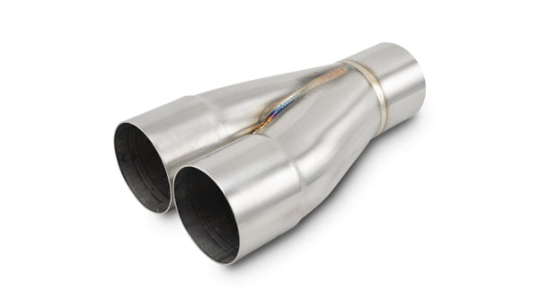 Vibrant Performance - 10357 - 2-1 Merge Collector, 2.5 in. Inlet I.D. x 2.5 in. Outlet O.D., 8.50 in. Overall Length