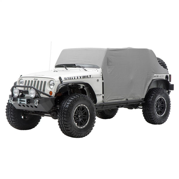 Smittybilt 2007-2018 Wrangler 4Dr Waterresistant Cab Cover with Door Flaps/Gray