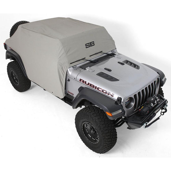 Smittybilt 2018+ Wranger JL 4Dr Waterresistant Cab Cover with Door Flaps - Gray