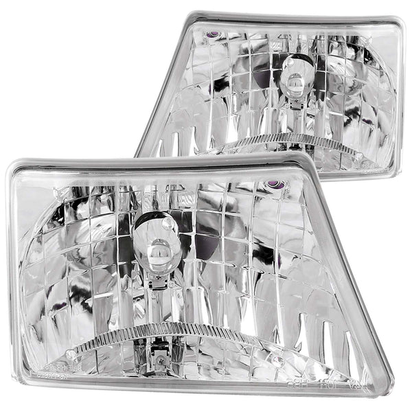 ANZO USA - Ensemble de phares cristal - 111037 — 1998-2000 Ford Ranger