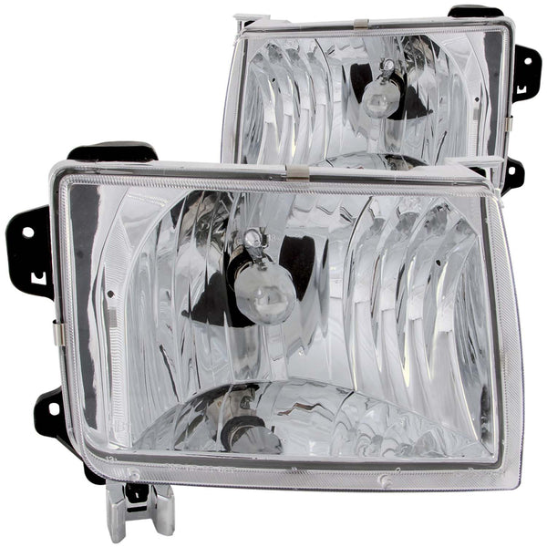 ANZO USA - Crystal Headlight Set - 111049 — 1998-2000 Nissan Frontier