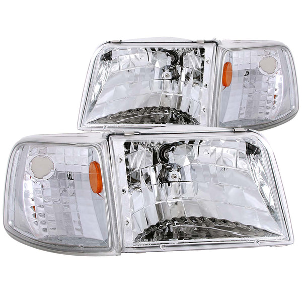 ANZO USA - Ensemble de phares cristal - 111119 — 1993-1997 Ford Ranger