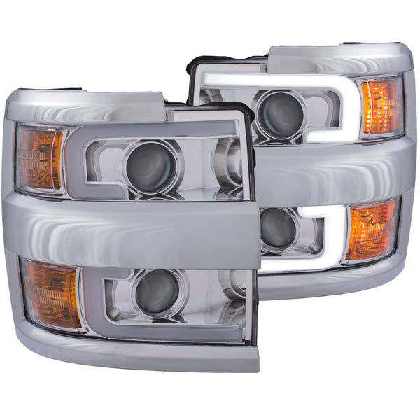 ANZO USA - Projector Headlight Set — 2015-2019 Chevrolet Silverado 2500 HD / Silverado 3500 HD - 111366