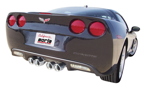 Borla Axle-Back Exhaust System - S-Type — 2006-2008 Chevrolet Corvette