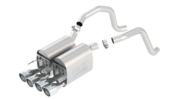Borla Axle-Back Exhaust System - ATAK — 2006-2008 Chevrolet Corvette