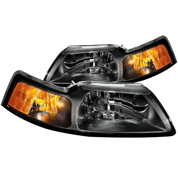 ANZO USA - Crystal Headlight Set - 121040 — 1999-2004 Ford Mustang
