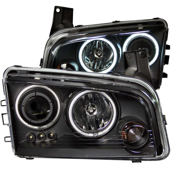 ANZO USA - Ensemble de phares à projecteur avec halo — 2006-2010 Dodge Charger - 121218